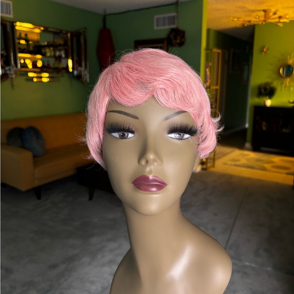 Pink wig